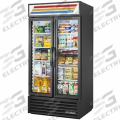 TRUE REFRIGERATION Refrigerated Merchandiser: 78 5/8 in x 39 1/2 in x 29 7/8 in, Black, Swing (MPN GDM-35-HC~TSL01). Key specifications — attr1277723: TRUE REFRIGERATION; attr1277683: R-290; attr1277688: Swing; attr1277691: Yes; attr1277694: Black; attr1280729: GDM.