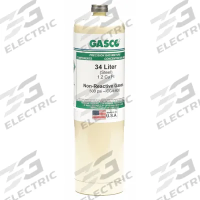 GASCO Calibration Gas: Air, Disposable, +/-5% Accuracy, N2, Calibration Gas - Calibration Gases for Portable Gas Detectors