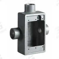 HUBBELL KILLARK Device Box: Iron, Rectangular, 1 Gangs, 3/4 in Hub Size, 18 cu in Capacity, Gray (MPN FST-2M). Key specifications — Color: Gray; Brand: HUBBELL KILLARK.
