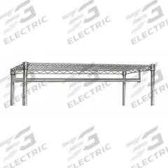 QUANTUM STORAGE SYSTEMS Shelf Hanger/Rail Rod: 72 in W x 1 in H, Steel, Stainless Steel, Silver (MPN GR72S). Key specifications — Brand: QUANTUM STORAGE SYSTEMS; Material: Steel; Finish: Stainless Steel; Color: Silver.