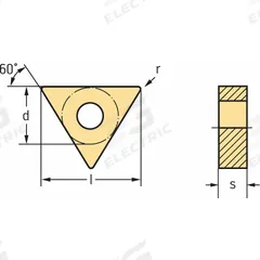 WALTER Triangle Turning Insert: TNMG333-MK5 WKK10S, TNMG160412-MK5 WKK10S (MPN 6353324). Key specifications — attr257938: TNMG333-MK5 WKK10S; attr257939: TNMG160412-MK5 WKK10S.