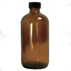 QORPAK Sampling Bottle: 960 mL, Amber, 33-400, Phenolic, 30, PolyCone, Type III (MPN GLC-02010). Key specifications — attr1370730: Amber; attr1370762: None; attr1370763: Soda Lime Glass; attr1370766: QORPAK; attr1370767: 33-400; attr1370776: No; attr1370779: Type III; attr1389381: Attached.