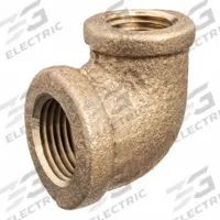 USA INDUSTRIALS Metal Pipe Elbow: 90° Elbow, 1/2 in x 1/4 in, Class 125, None C89833 Brass, 125 psi (MPN ZUSA-PF-22644). Key specifications — Brand: USA INDUSTRIALS; Maximum Operating Pressure: 125 psi.