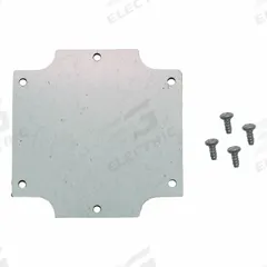 HAMMOND Inner Panel: Back Panel Panel, 3.07 in Overall Ht, 3.07 in Overall Wd, Steel, Galvanized (MPN 1555EFPL). Key specifications — Panel Style: Back Panel; Brand: HAMMOND; Finish: Galvanized; Manufacturer Part Number: 1555EFPL; Material: Steel.