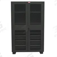 JAMCO Storage Cabinet: 36 in x 24 in x 78 in, 2 Adj Shelves, Swing Handle & Padlock Hasp, Legs (MPN HU236BL). Key specifications — Brand: JAMCO; Body Panel Type: Ventilated; Base Type: Legs; Cabinet Color: Black; Frame Assembled: Assembled.