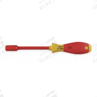 WIHA Solid Round Shank Nut Driver: Straight, Metric, Without Magnetized Tip, Std, 8 mm Tip Size (MPN 32221). Key specifications — attr1214485: Round; attr1214505: WIHA.