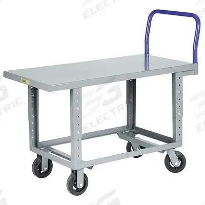 LITTLE GIANT Platform Truck: 2,000 lb, 60 in L x 30 in W x 35 1/2 in H Deck, Solid, 12 ga Deck - Work-Height Platform Trucks