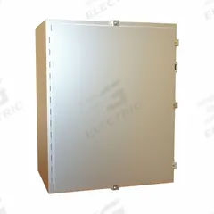 HAMMOND Electrical Enclosure: Stainless Steel, 30 in x 24 in x 16 in, NEMA 12/13/3R/4/4X, w/Panel (MPN 1418N4SSK16). Key specifications — Brand: HAMMOND; Closure Method: Clamps; Enclosure Material: Stainless Steel; Knockouts: Not Included; Includes Inner Panel: with Inner Panel Included.