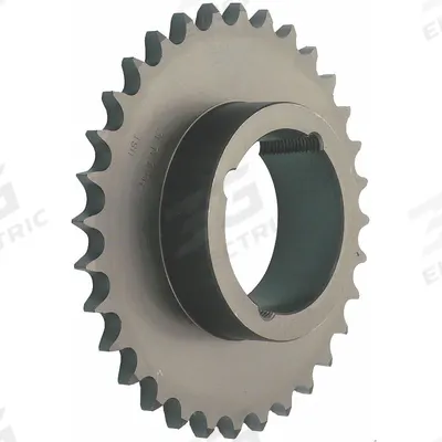 TSUBAKI Sprocket: For 50 Chain, 14 Teeth, 2.809 in Pitch Dia, 3.113 in Outside Dia - Size 50 Bushed-Bore Roller Chain Sprockets