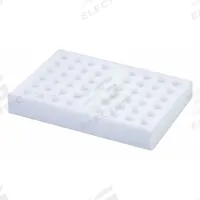 Tube Rack: Foam, White, (48) Vials, 48 Compartments (MPN 2191). Key specifications — Material: Foam; Color: White; Product Type: Vial Rack; Total Holding Capacity: (48) Vials; Brand: SPEX SAMPLEPREP.