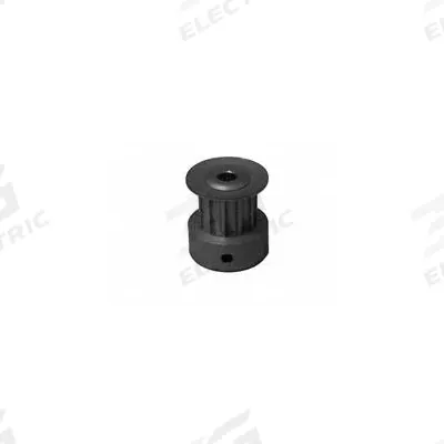 Dayton Timing Pulley: Curvilinear, Fixed, For 6 mm Belt Wd, 10 Teeth, 3 mm Pitch - HTD Section Fixed-Bore Timing Pulleys with Hub