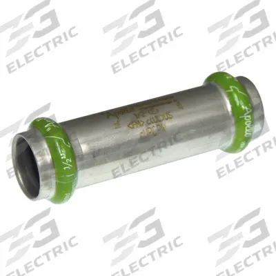 APOLLO Crimp Coupling Fitting: 1/2 in Pipe x 1/2 in Pipe Size, Press-fit x Press-fit - Potable Water Stainless Steel Press Fittings