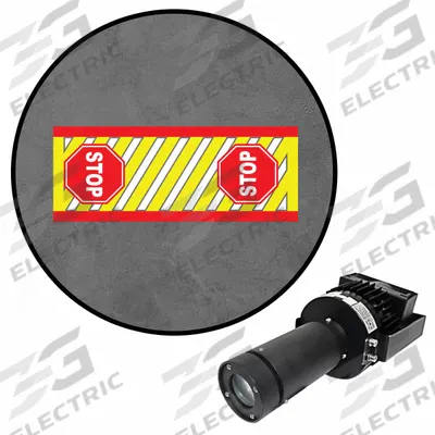 VISUAL WORKPLACE Safety Walkway: LED Safety Walkway, Solid, Projector with Lens - LED Safety Walkway Projectors