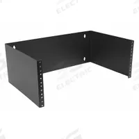 MONOPRICE Rack Bracket: 4 U, 12 in Overall Dp, 19 in Overall Wd, 7 in Overall Ht, Black, Steel, 8627. Key specifications — Color: Black; Includes: Mounting Hardware; Brand: MONOPRICE; Material: Steel; Product Type: Wall Mount Bracket.