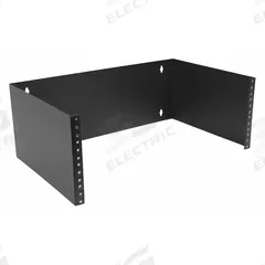 MONOPRICE Rack Bracket: 4 U, 12 in Overall Dp, 19 in Overall Wd, 7 in Overall Ht, Black, Steel, 8627. Key specifications — Color: Black; Includes: Mounting Hardware; Brand: MONOPRICE; Material: Steel; Product Type: Wall Mount Bracket.