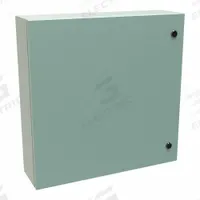 HAMMOND Electrical Enclosure: Steel, 24 in x 24 in x 6 in, NEMA 12/3R/4, Solid Cover, Hinged (MPN EN4SD24246GY). Key specifications — Closure Method: 1/4-Turn Latch; Brand: HAMMOND; Knockouts: Not Included.