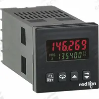 RED LION Counter: Hour Meters, DIN Track Mounting, 2 in x 2 in, cRUus/UKCA/UL E137808, LCD, Key, 4X (MPN C48CB108). Key specifications — Features: Three Preset Version; Mounting Style: DIN Track; Output Rating: 5 A @ 30V DC; Standards: UKCA; NEMA Enclosure Rating: 4X; Terminal Connection Type: Wire Clamping Screw; Brand: RED LION; Manufacturer Part Number: C48CB108.