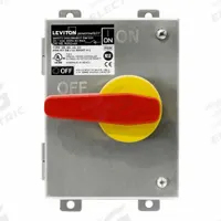 LEVITON Disconnect Switch: Non-Fusible, 30 A, Single or Three Phase, 600V AC, 304 Stainless Steel (MPN MDS3-AX). Key specifications — attr867146: 13; attr867131: LEVITON.