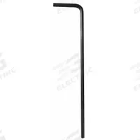 WESTWARD Hex Key: 0 Ball Ends, 2.5 mm Tip Size, Metric, Long, Alloy Steel, Black Oxide, L, 2 Tips (MPN 54TU89). Key specifications — attr1205521: WESTWARD; attr1205526: Black Oxide.