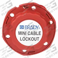 BRADY Cable Lockout: Retractable, Includes Cable, Nylon, 8 ft Cable Lg, Red, Cable Included (MPN 51442). Key specifications — Body Material: Polypropylene; Resistance Properties: Temperature Resistant; Includes Cable: Yes; Cable Color: Red; Cable Material: Nylon; Cable Material Finish: Vinyl; Brand: BRADY; Includes Cable_Table: Cable Included.