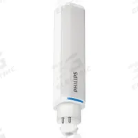 PHILIPS Compact LED Bulb: Type A, 4-Pin (G24q), PL Horizontal, LED, 3500K, 900 lm Light Output (MPN 8.5PL-C/T LED/26H-3500 IF 4P 10/1). Key specifications — Brand: PHILIPS; Bulb Designation: 8.5PL-C/T LED/26H-3500 IF 4P 10/1; Dimmable: Yes; Color Temperature: 3500K.