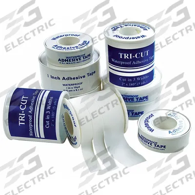 MEDSOURCE Surgical Tape: White, 5 yd Roll Lg, 2 in Tape Wd, Standalone - Water-Resistant First Aid Tapes