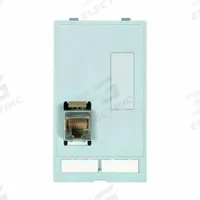 MURRELEKTRONIK Data Insert: RJ45 Cat5E/SUB-D9 Blind Plug, 51 mm x 88 mm (MPN 4000-68000-1210000). Key specifications — Brand: MURRELEKTRONIK; Data Port Configuration: (1) SUB-D9 (Blind Plug); Insert Design: Data Insert.