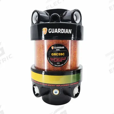 AIR SENTRY Hydraulic Tank Desiccant Breather: Guardian Series, Silica Gel - High-Humidity Hydraulic Tank Desiccant Breathers