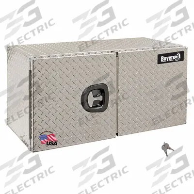 BUYERS PRODUCTS Underbody: Underbody Truck Box, Double Barn Doors Door, 18 in Overall Dp - Double Barn-Door Boxes