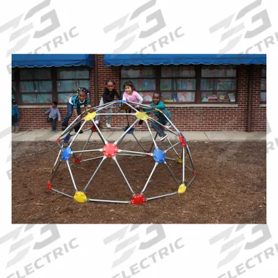 ULTRAPLAY Climber: In-Ground Kit, 20 ft Installation Zone Dia, Galvanized Steel (Tube) - Dome Climbers