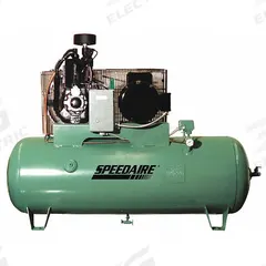 SPEEDAIRE Electric Air Compressor: 5 hp, 2 Stage, Horizontal, 80 gal, 16.2 cfm, 175 psi, 230V AC (MPN 793HX2). Key specifications — attr48430: SPEEDAIRE; attr48445: 60 Hz; attr48450: 230V AC; attr48474: Single; attr48487: Horizontal.