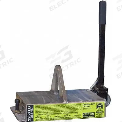 MAG-MATE Lifting Magnet: 2,200 lb Max Load Capacity, 2,200 lb Max Flat Load Capacity - Flat-Surface Lifting Magnets