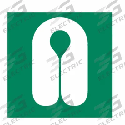 IMO (International Maritime Organization) Safety Sign: Polycarbonate - Square Life Jacket Symbol Signs