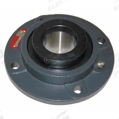 SEALMASTER 4 Bolt Flange Bearing: Tapered Roller, 1 1/2 in Bore, Cast Iron, Set Screws, 6 1/8 in Lg (MPN RFP 108). Key specifications — Bore Type: Cylindrical; Brand: SEALMASTER; Lubricant Material: NLGI #2 Equivalent; Mounting Bolt Size: 7/16 in; System of Measurement: Inch.
