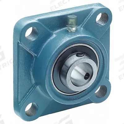 TRITAN 4 Bolt Flange Bearing: Radial Ball, 2 3/4 in Bore, Cast Iron, Set Screws - General Purpose Flange-Mount Ball Bearings