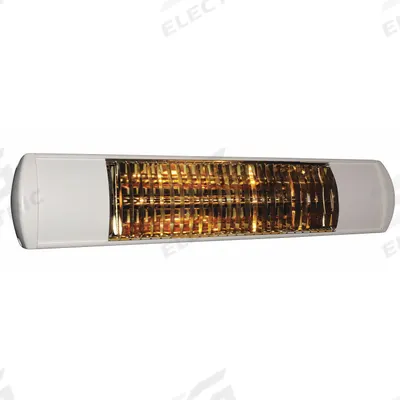SOLAIRA Electric Infrared Heater: 1500W/2000W Watt Output, 208/240V AC, 1 Phase - Indoor/Outdoor Suspended Infrared Radiant Electric Wall Heaters