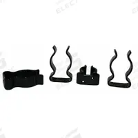 ZICO Standard Spring Clip: 9/64 in Peg Hole, For 1/16 in Pegboard Hole Spacing, Screw-In, 4 PK (MPN CL 1.25). Key specifications — Finish: PVC Coated; Color: Black; For Tool Type: 1-1/4 in Tool Diameter; Locking System: Screw-In; Mounting Type: Surface; Material: Steel; Accessory Type: Standard Spring Clip; Brand: ZICO.
