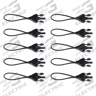 OP/TECH USA Loop Connector: Loop Connector, Nylon (Cord), Universal, 1 in Wd, Black - Barcode Scanner Lanyards & Harnesses