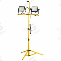 SOUTHWIRE Dual Head Work Light: 6,000 lm Max Brightness, LED, 1, 1 Brightness Levels, 2 Lamp Heads (MPN CSW3X2). Key specifications — Frame Color: Black/Yellow; Lighting Technology: LED; Operating Voltage: 120V AC; Brand: SOUTHWIRE; No. of Brightness Levels: 1.