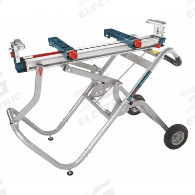BOSCH Miter Saw Stand: Miter Saw Compatible, 51 1/2 in Lg, 27 3/4 in Wd - Miter Saw Stands & Workstations