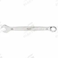 MILWAUKEE Combination Wrench: Steel, Chrome, 25 mm Head Size, 13 3/8 in Overall Lg, Std (MPN 45-96-9525). Key specifications — attr309539: 25 mm; attr309567: Yes; attr324930: MILWAUKEE.