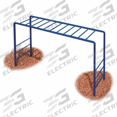 ULTRAPLAY Ladder: In-Ground Kit, 24 ft Installation Zone Lg, 14 ft Installation Zone Wd - Horizontal Ladders