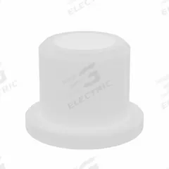 BUNTING BEARINGS Flanged Sleeve Bearing: Nylon, 1/4 in Bore, 3/8 in OD, 3/8 in Overall Lg, 50 PK (MPN NF040606). Key specifications — Brand: BUNTING BEARINGS; Color: Off-White.