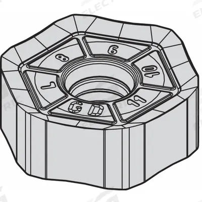 WIDIA Hexagon Milling Insert: HNPJ0704ANSNGD (MPN 3954432) - Machining