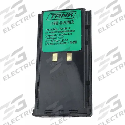 BANSHEE Radio Battery: Fits Kenwood, 1,800 mAh, Nickel-Metal Hydride - Kenwood-Compatible Batteries