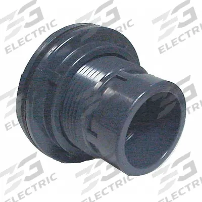 SPEARS Bulkhead Tank Fitting: PVC Body, 3 in Female NPT Threaded Inside - PVC Through-Wall Fittings