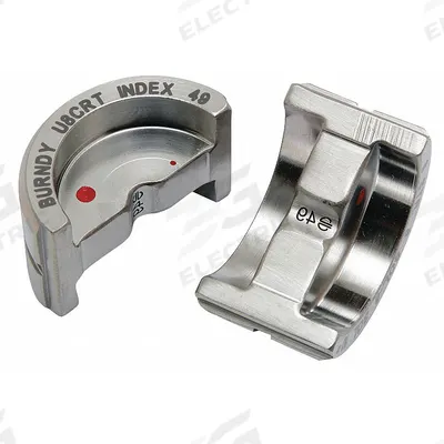 BURNDY Upper and Lower Crimping Die: 8 AWG Copper Lug, YA/YS, 1 Sizes - Burndy Replacement Crimping Dies