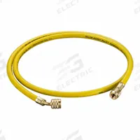 YELLOW JACKET Hose,Yellow: 5 ft Lg, 45° Angle, Yellow, Nylon, Single Hose, Anti-Blowback Valve (MPN 30260). Key specifications — Brand: YELLOW JACKET; Includes Valve: Yes.