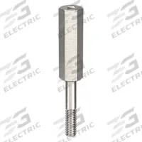 Standoff: Male x Female, 1 1/8 in Lg, Hex, Aluminum, Plain, 1/4 in Hex Wd, Aluminum, Aluminum, 10 PK (MPN CRR041466GR). Key specifications — Brand: APPROVED VENDOR.