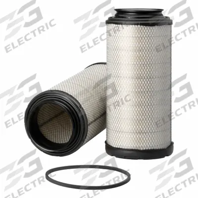 FLEETGUARD Automotive Air Filter: Round-Oval, Engine, Axial Seal, 11 13/32 in Outside Dia - Round/Oval Engine Air Filters